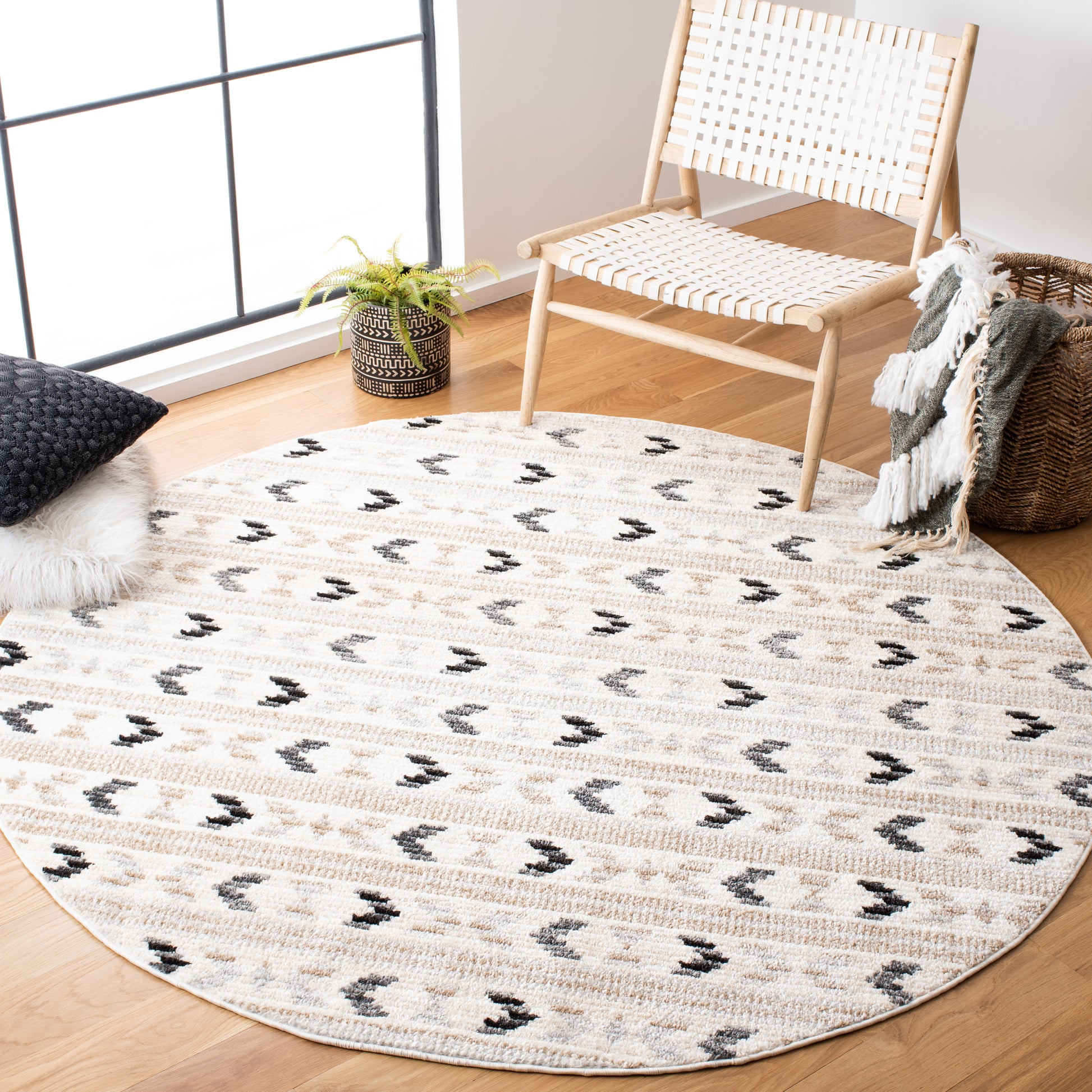 Safavieh Sedona Sed804A Ivory/Grey Area Rug