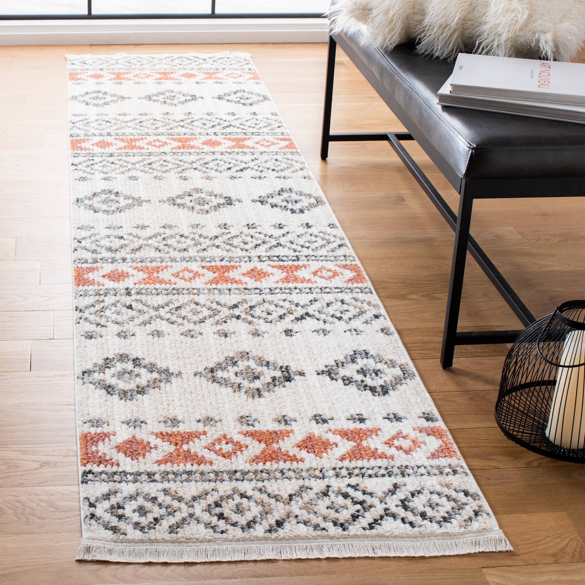 Safavieh Sedona Sed815A Ivory/Rust Area Rug