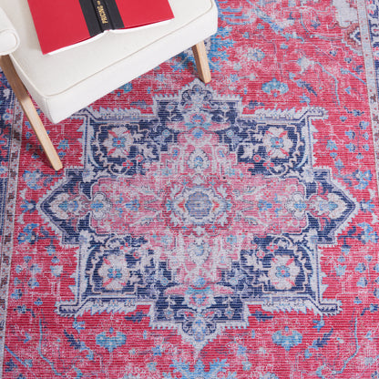 Safavieh Serapi Sep323Q Red/Navy Area Rug