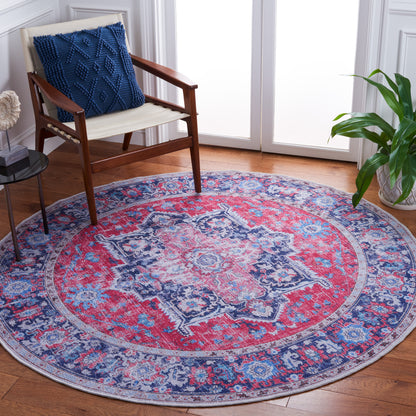 Safavieh Serapi Sep323Q Red/Navy Area Rug