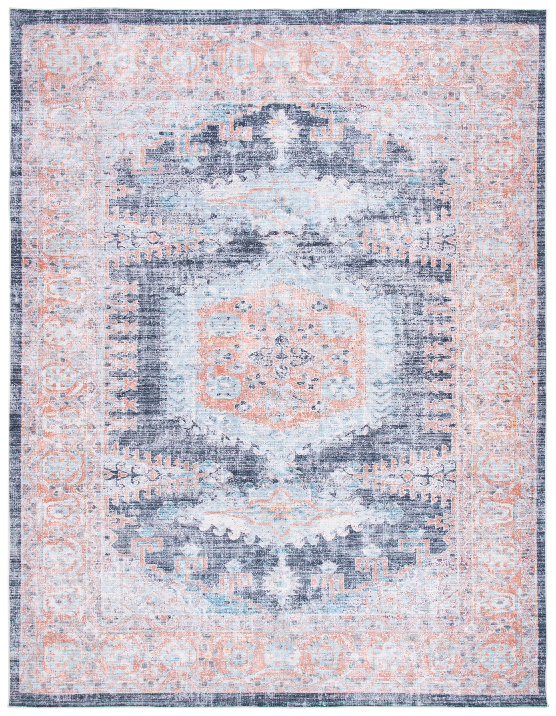 Safavieh Serapi Sep382P Terracotta/Blue Area Rug