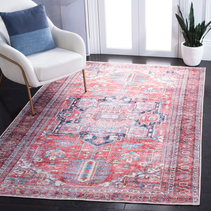 Safavieh Serapi Sep389Q Red/Navy Area Rug