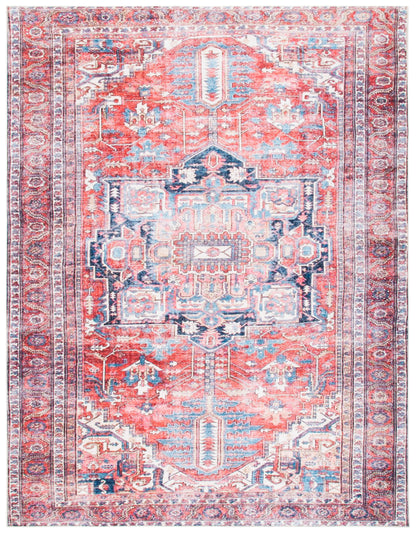 Safavieh Serapi Sep389Q Red/Navy Area Rug