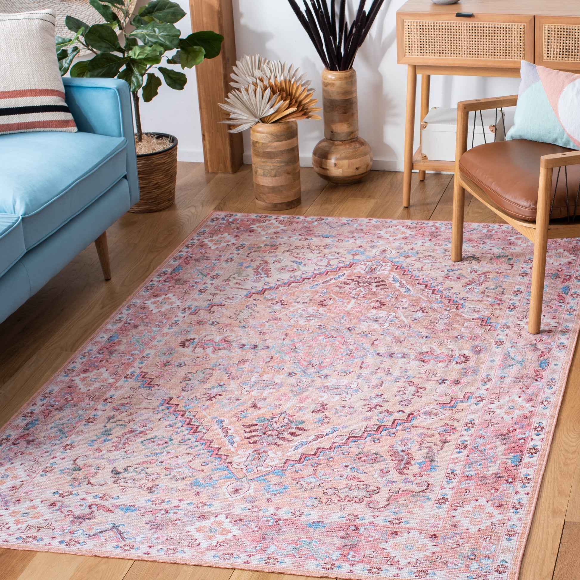 Safavieh Serapi Sep515B Beige/Pink Area Rug