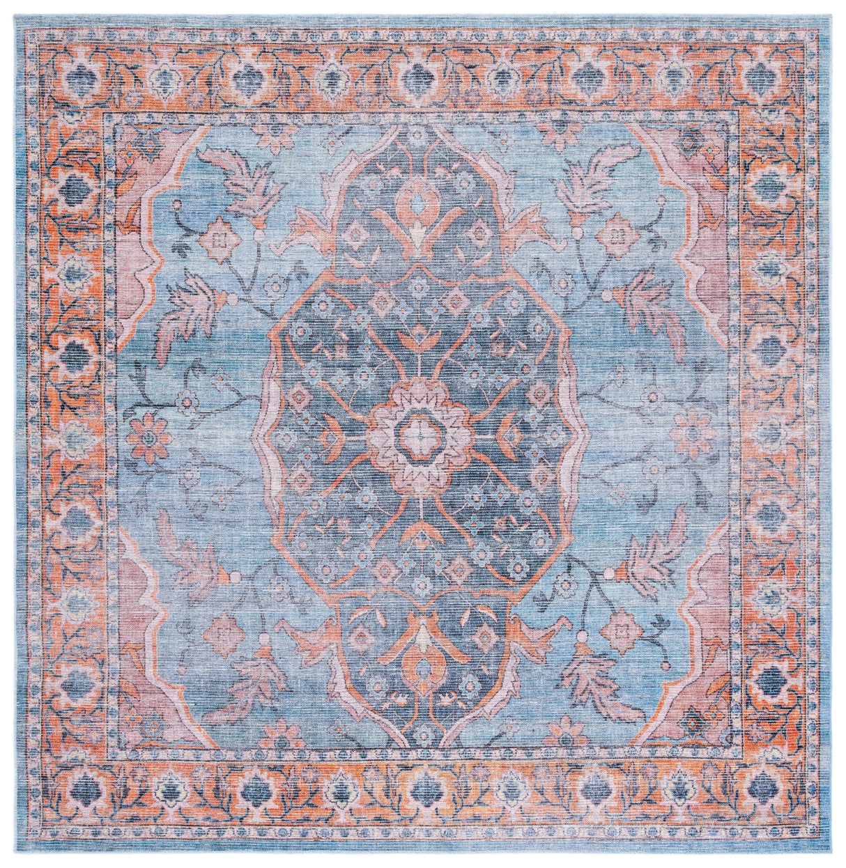 Safavieh Serapi Sep540M Blue/Orange Rugs.
