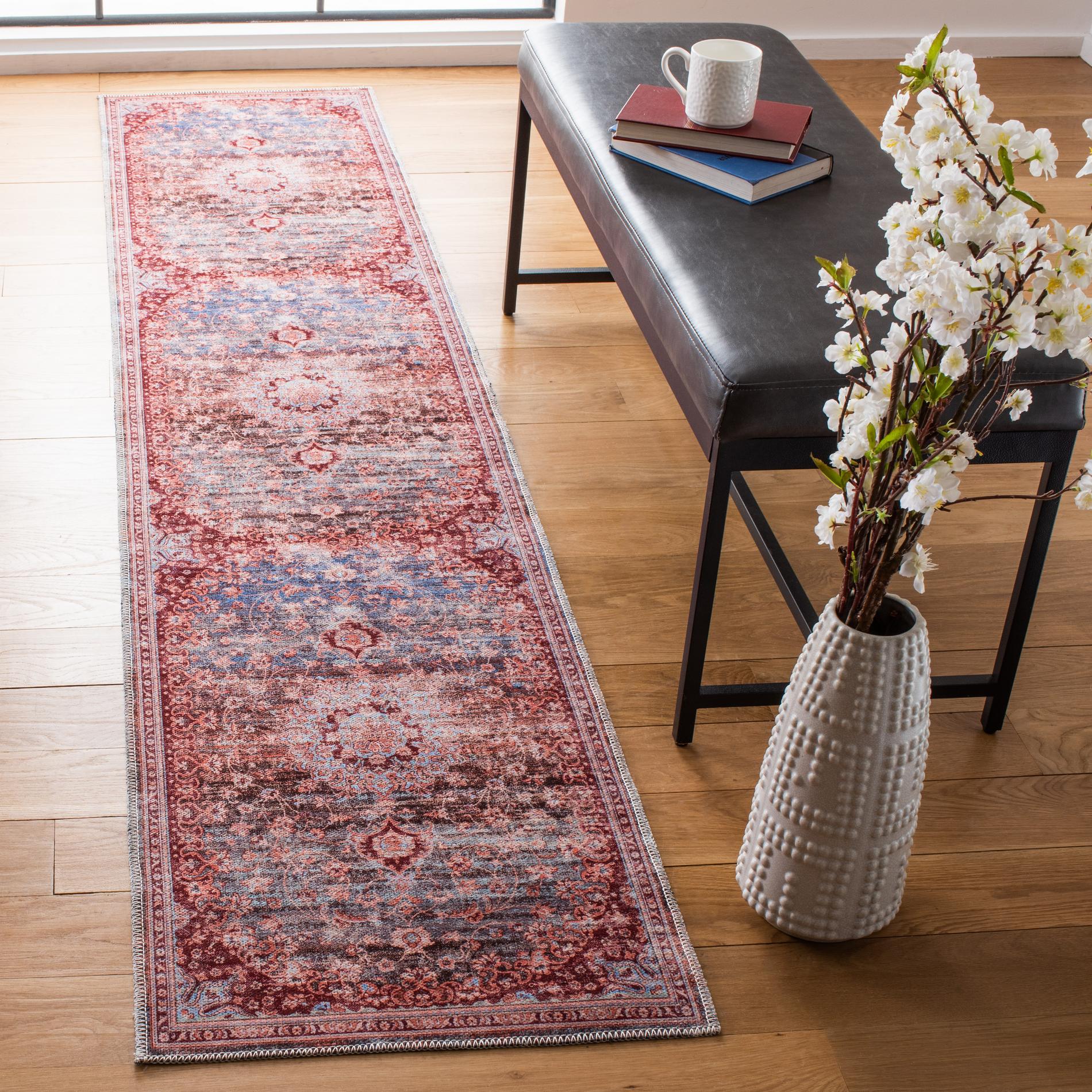 Safavieh Serapi Sep550K Light Blue/Red Area Rug