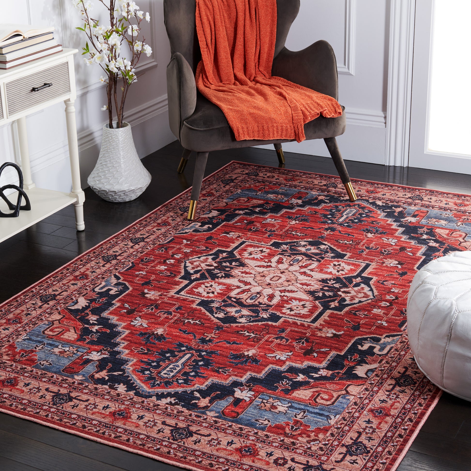 Safavieh Serapi Sep557Q Red/Beige Area Rug