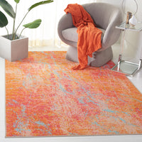 Safavieh Sequoia Seq152P Orange/Light Blue Area Rug