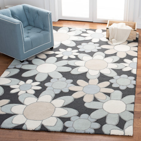 Safavieh Safavieh Kids Sfk923G Charcoal/Ivory Rugs.