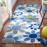 Safavieh Safavieh Kids Sfk923M Ivory/Blue Rugs.