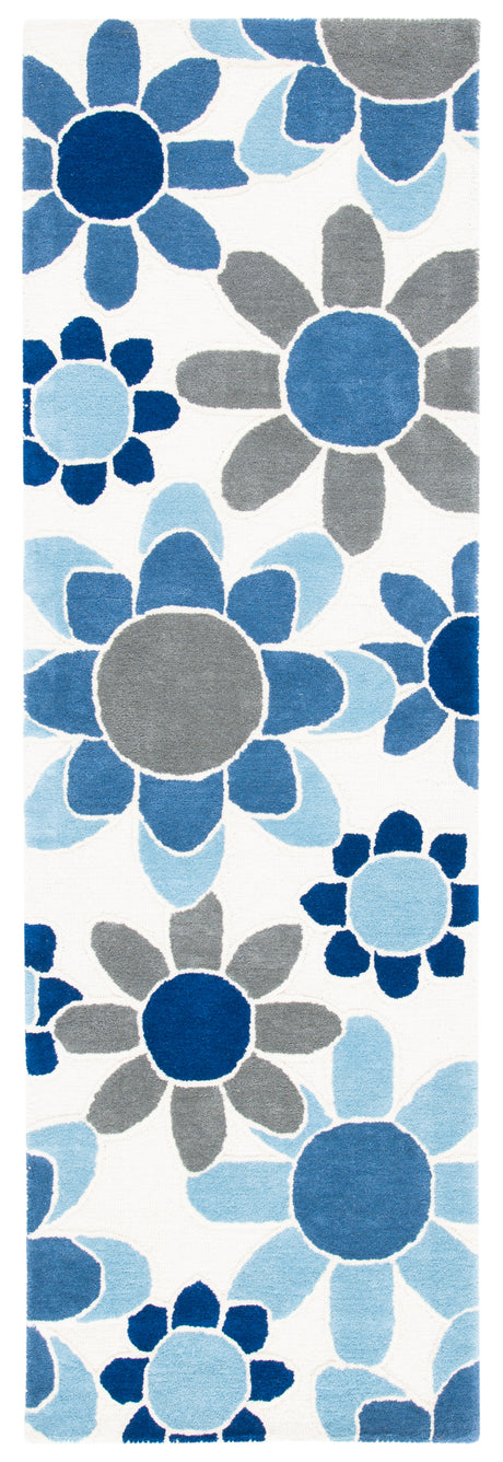 Safavieh Safavieh Kids Sfk923M Ivory/Blue Rugs.