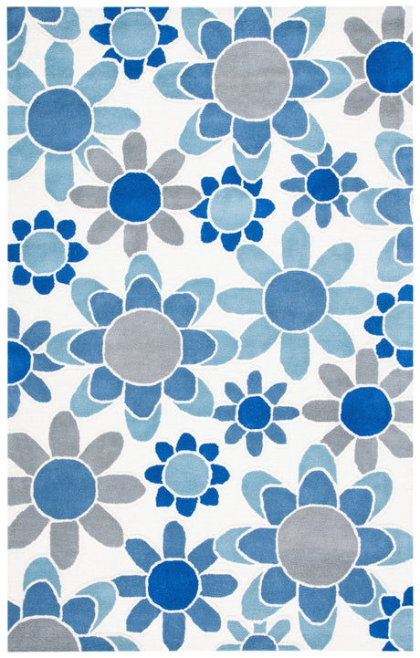 Safavieh Safavieh Kids Sfk923M Ivory/Blue Rugs.