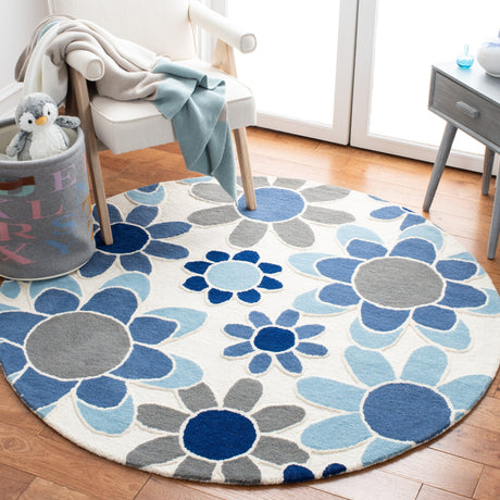 Safavieh Safavieh Kids Sfk923M Ivory/Blue Rugs.