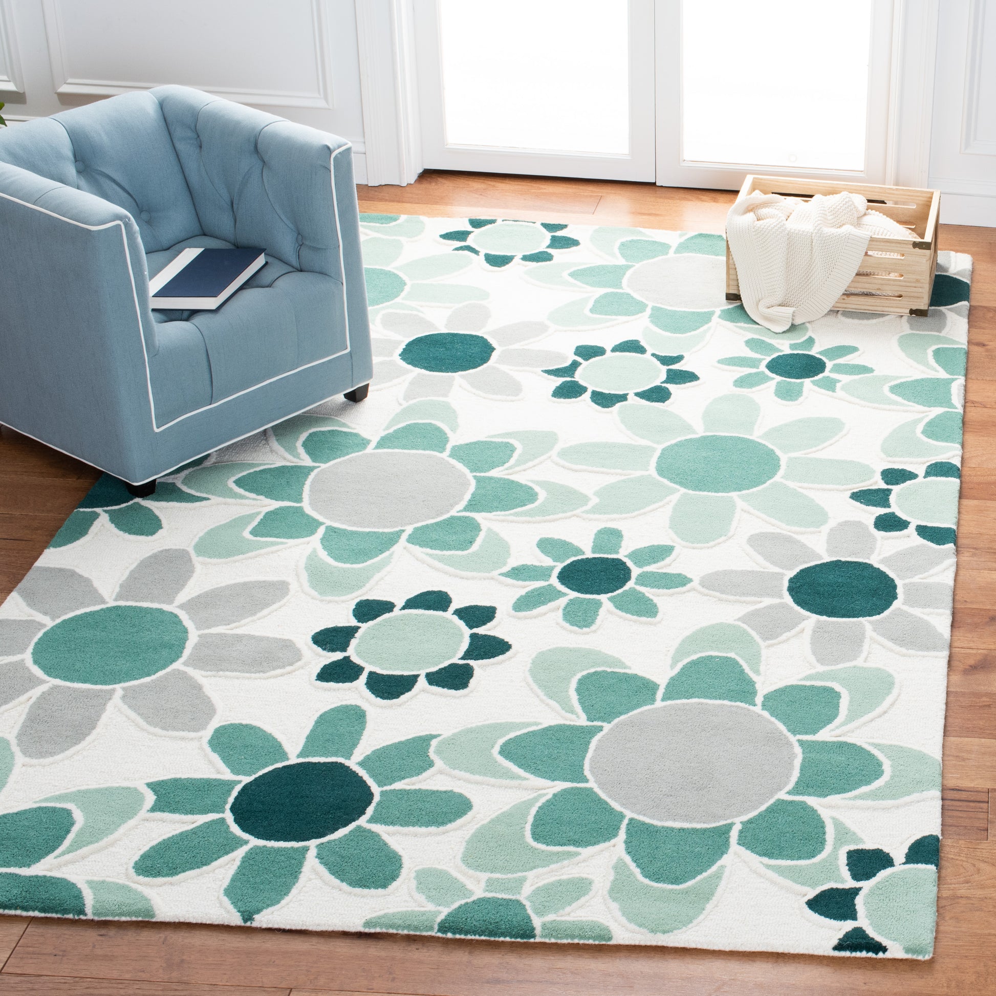 Safavieh Safavieh Kids Sfk923Y Ivory/Green Area Rug