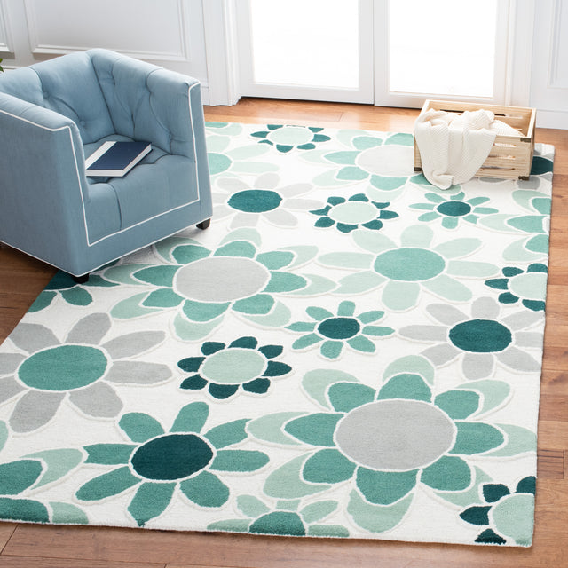 Safavieh Safavieh Kids Sfk923Y Ivory/Green Rugs.