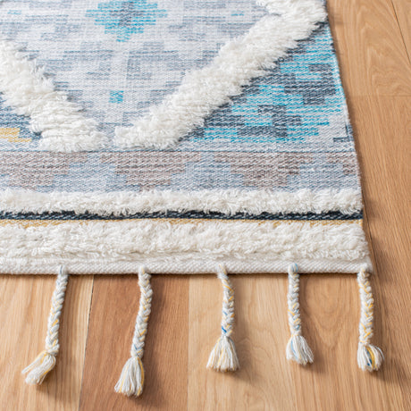 Safavieh Saffron Sfn104A Ivory/Turquoise Rug.