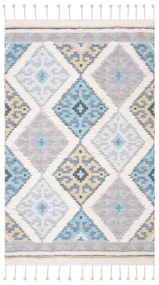 Safavieh Saffron Sfn104A Ivory/Turquoise Area Rug