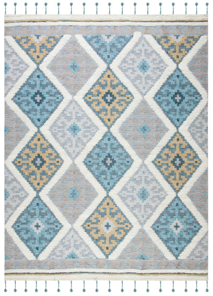 Safavieh Saffron Sfn104A Ivory/Turquoise Area Rug