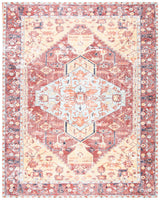 Safavieh Saffron Sfn350P Rust/Aqua Rug.
