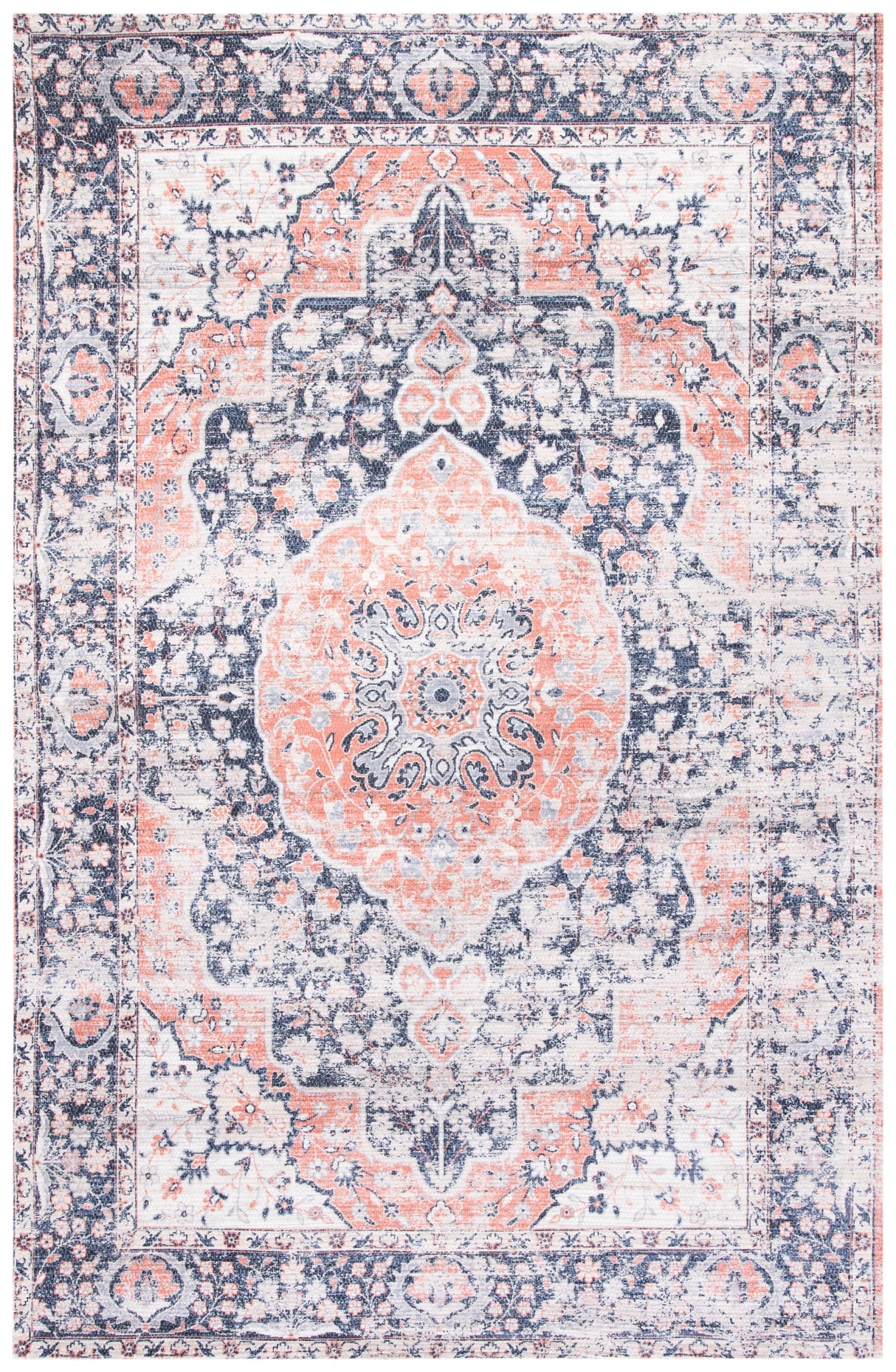 Safavieh Saffron Sfn353N Navy/Ivory Rugs.