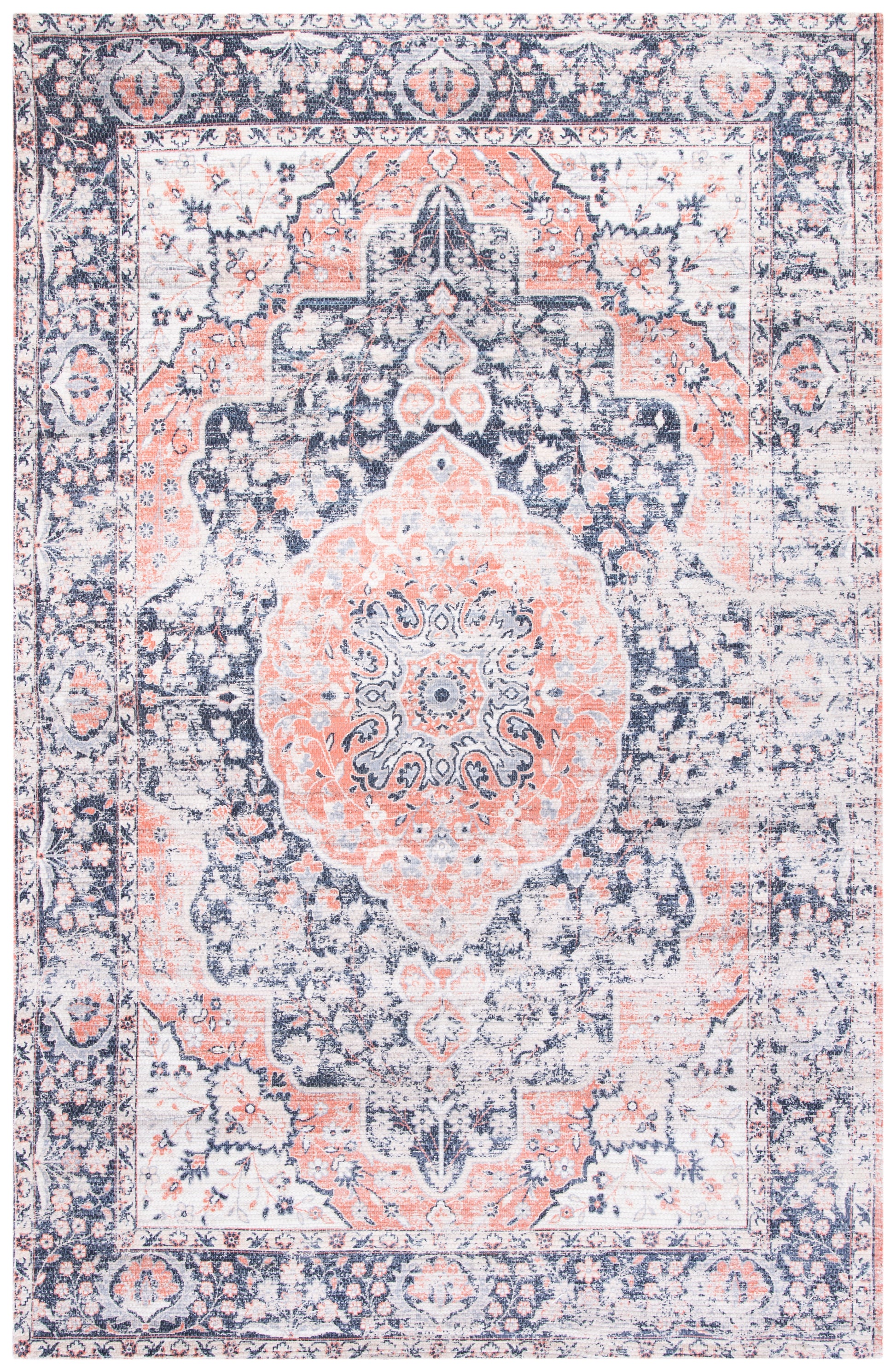 Safavieh Saffron Sfn353N Navy/Ivory Area Rug