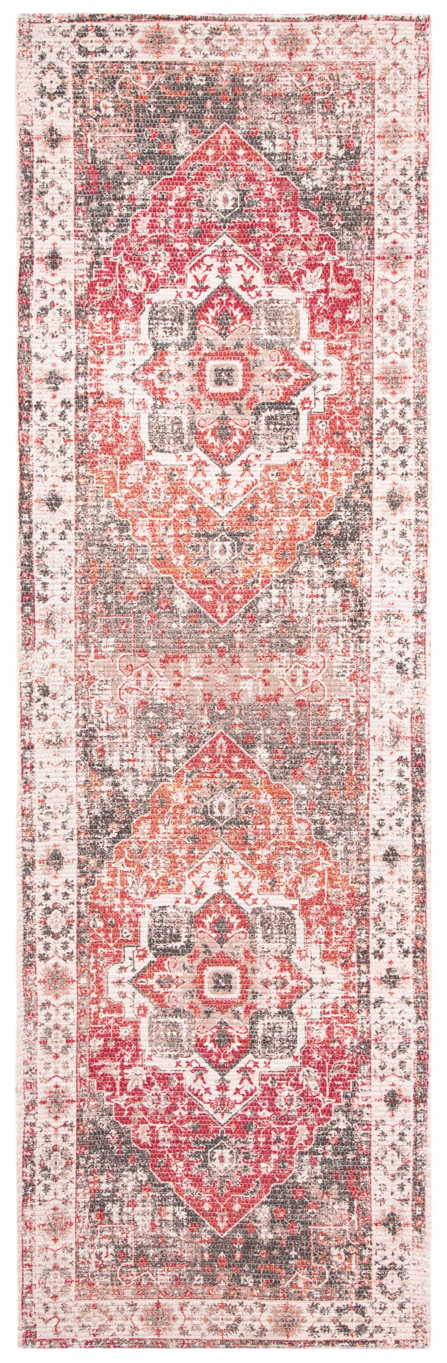 Safavieh Saffron Sfn382B Beige/Red Area Rug