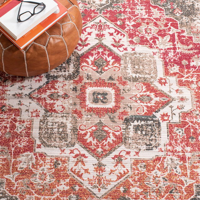 Safavieh Saffron Sfn382B Beige/Red Rugs.