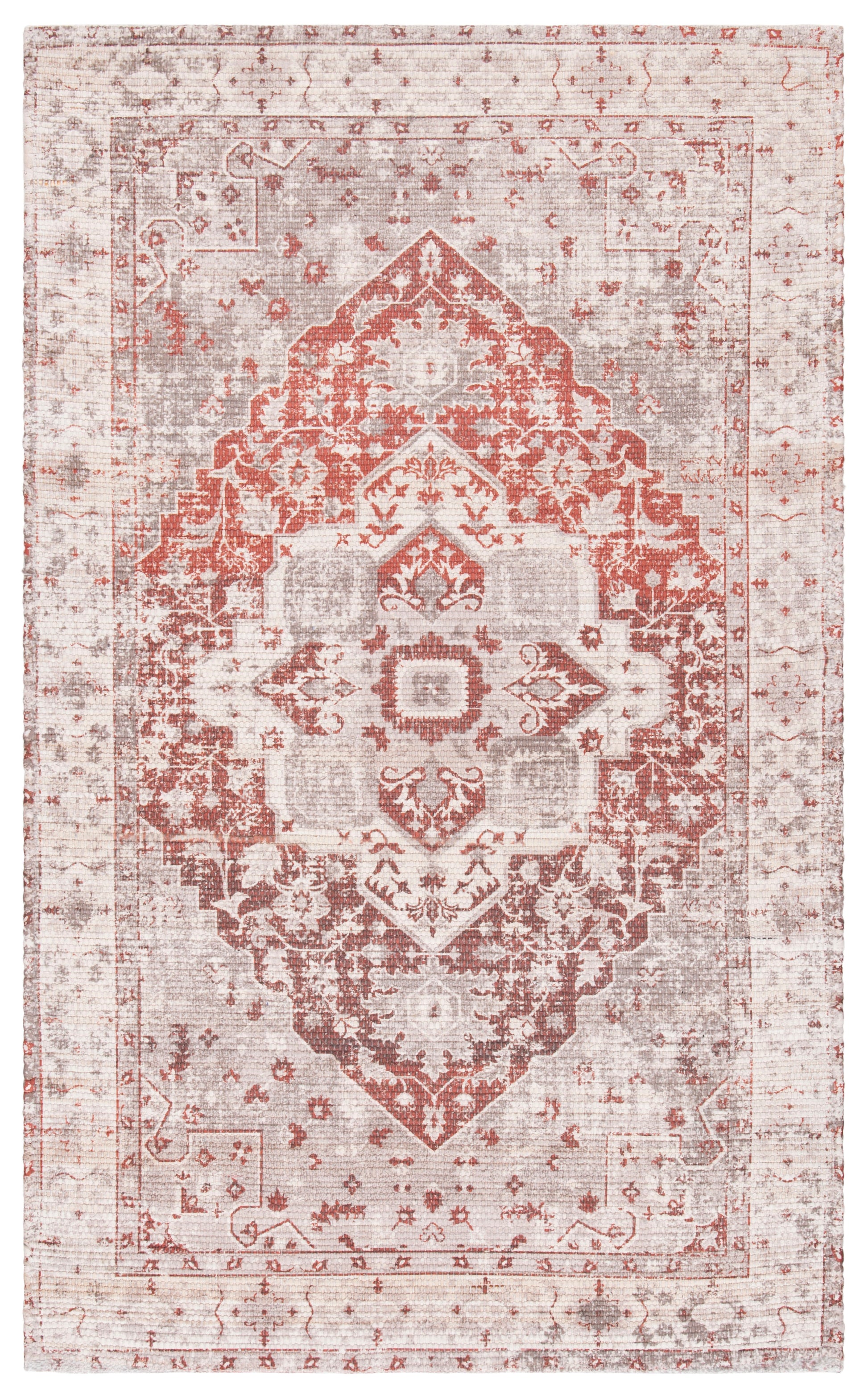 Safavieh Saffron Sfn389A Ivory/Rust Area Rug