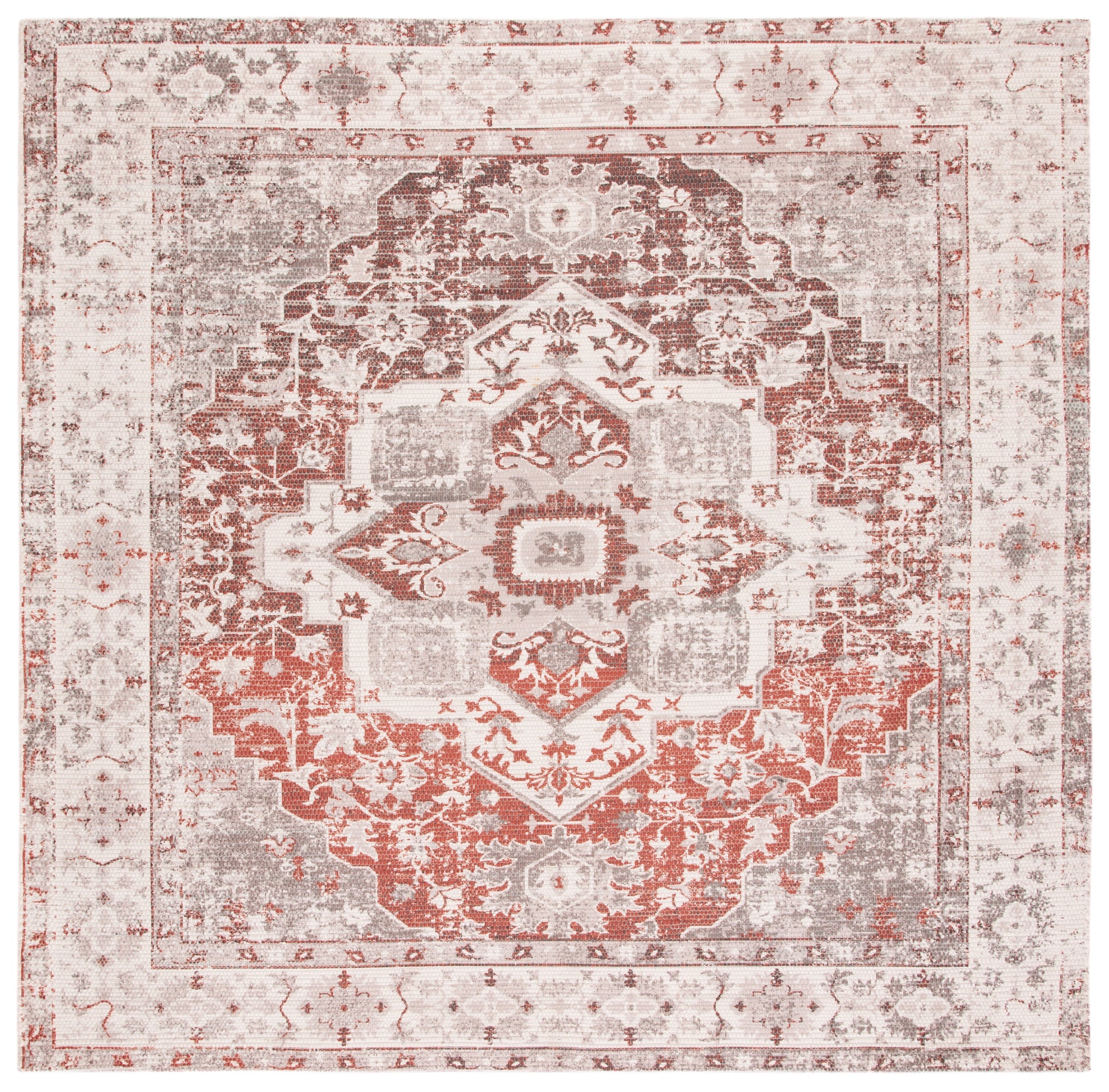 Safavieh Saffron Sfn389A Ivory/Rust Area Rug