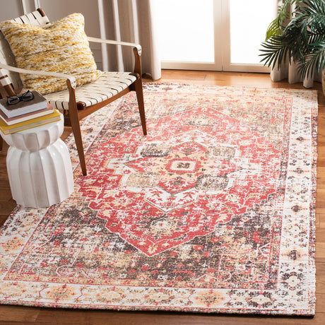 Safavieh Saffron Sfn389C Ivory/Red Rugs.