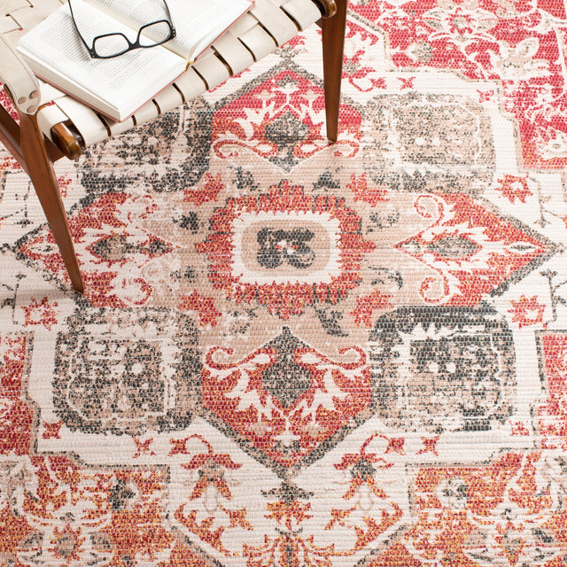 Safavieh Saffron Sfn392F Beige/Red Rugs.