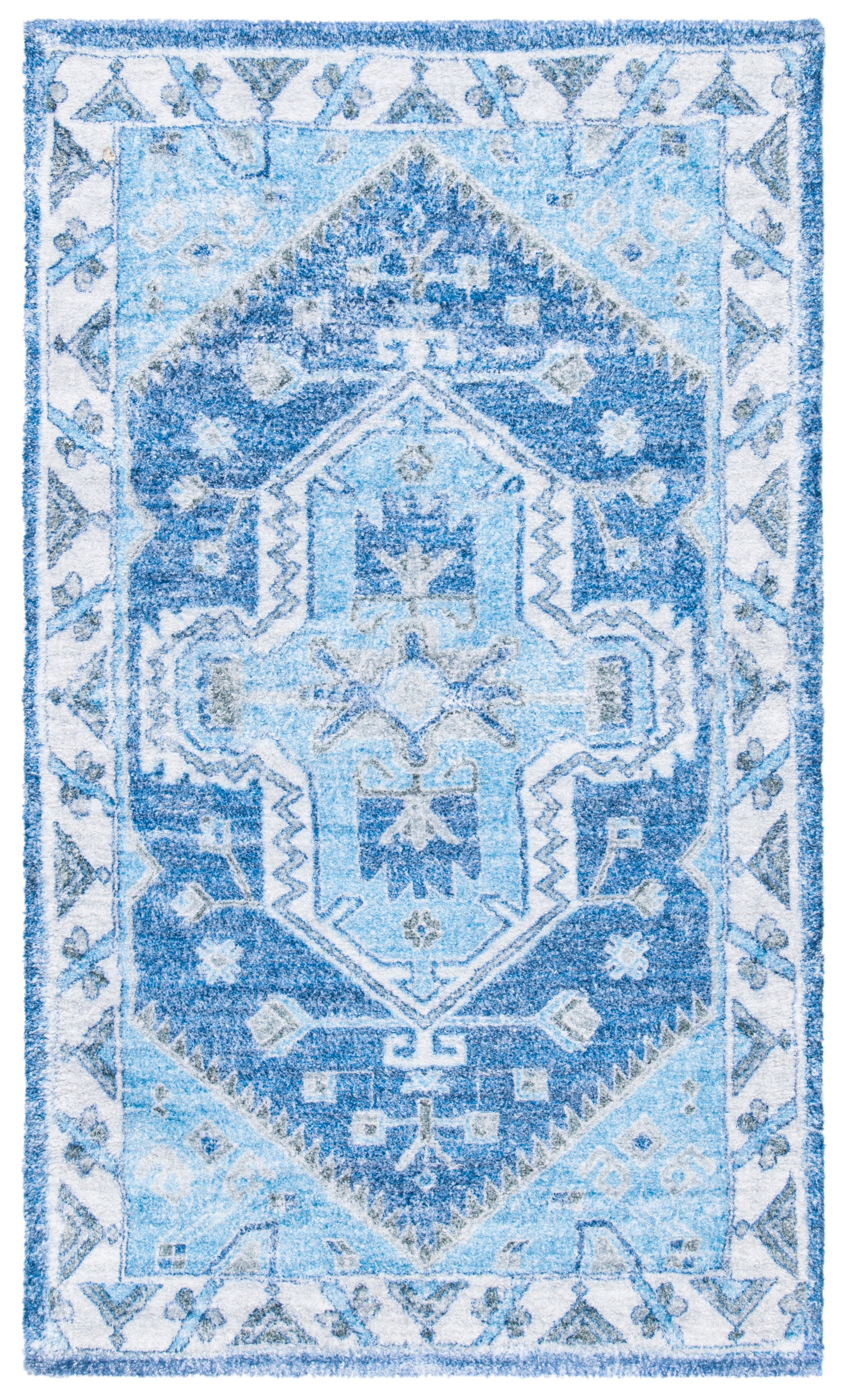 Safavieh Saffron Sfn549M Blue/Ivory Area Rug