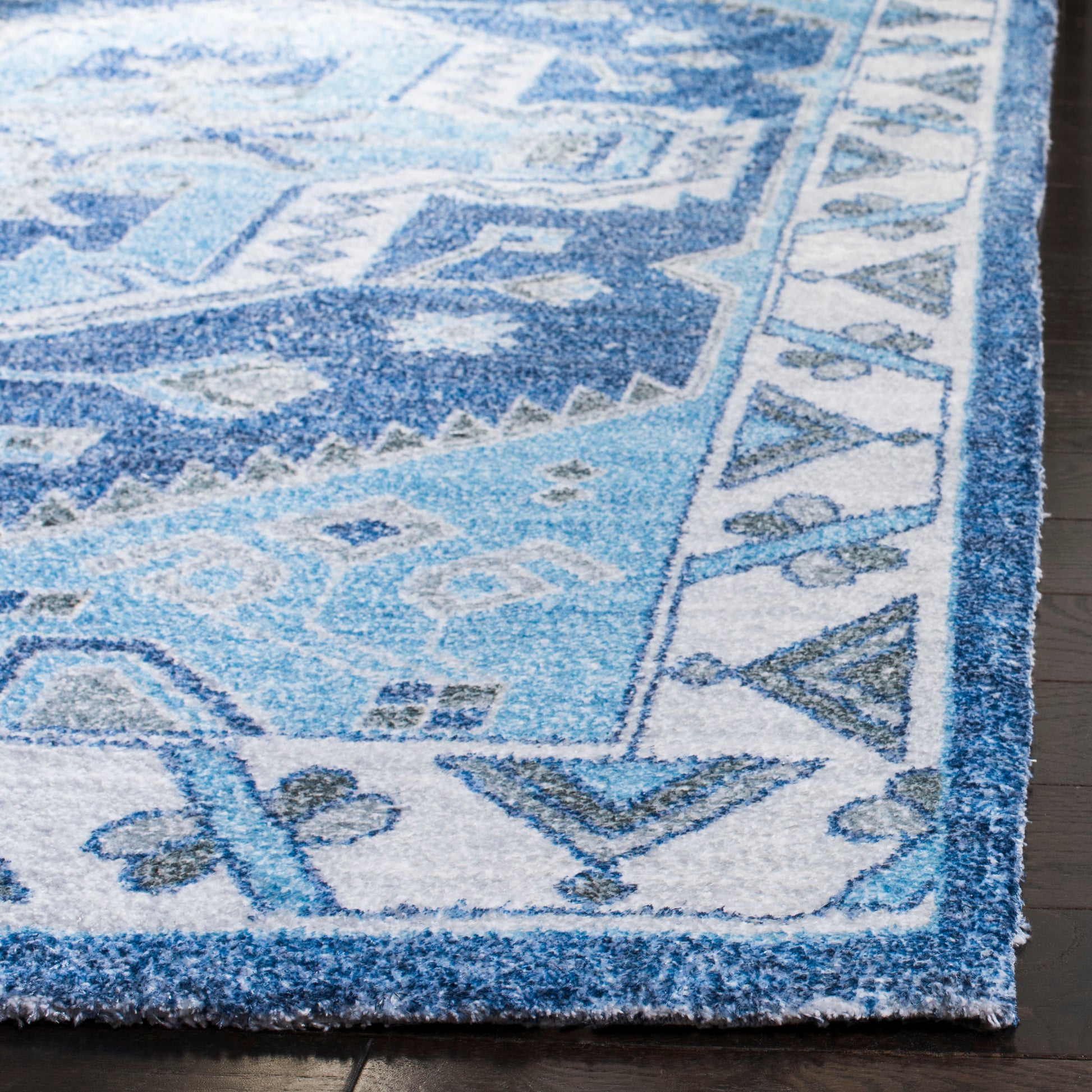 Safavieh Saffron Sfn549M Blue/Ivory Area Rug