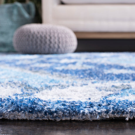 Safavieh Saffron Sfn549M Blue/Ivory Rugs.