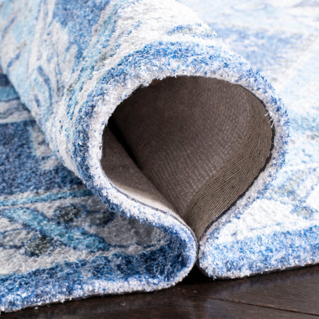 Safavieh Saffron Sfn549M Blue/Ivory Rugs.
