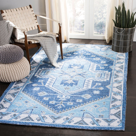 Safavieh Saffron Sfn549M Blue/Ivory Rugs.