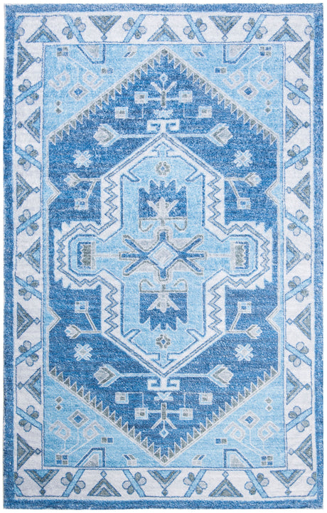 Safavieh Saffron Sfn549M Blue/Ivory Rugs.