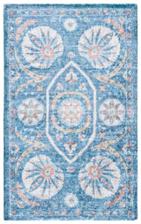 Safavieh Saffron Sfn551M Blue/Creme Rugs.