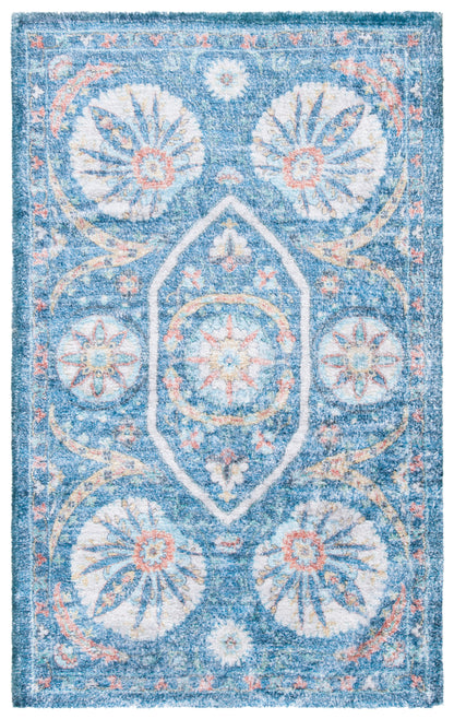 Safavieh Saffron Sfn551M Blue/Creme Area Rug