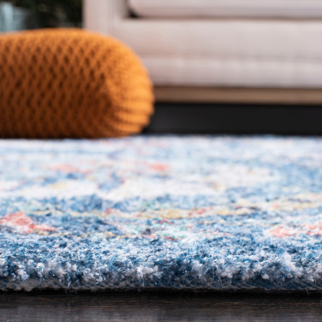 Safavieh Saffron Sfn551M Blue/Creme Rugs.