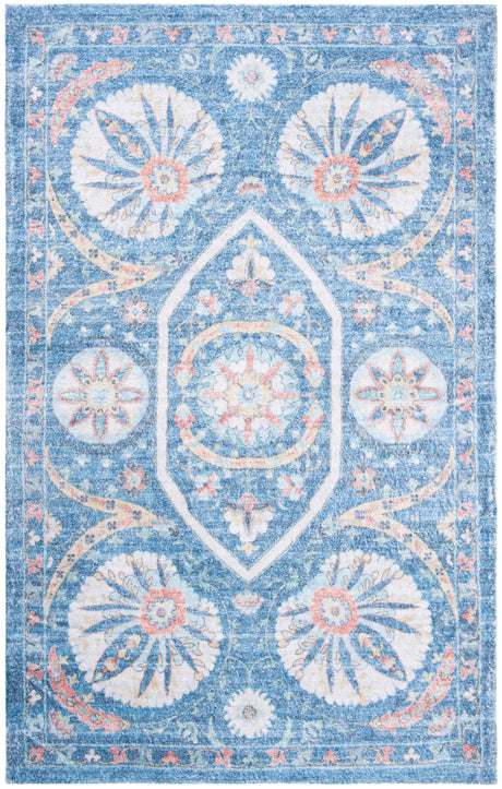 Safavieh Saffron Sfn551M Blue/Creme Rugs.