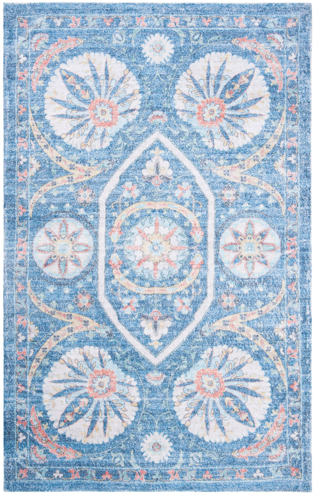 Safavieh Saffron Sfn551M Blue/Creme Rugs.