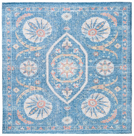 Safavieh Saffron Sfn551M Blue/Creme Rugs.