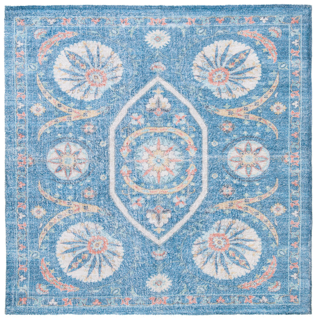 Safavieh Saffron Sfn551M Blue/Creme Rugs.