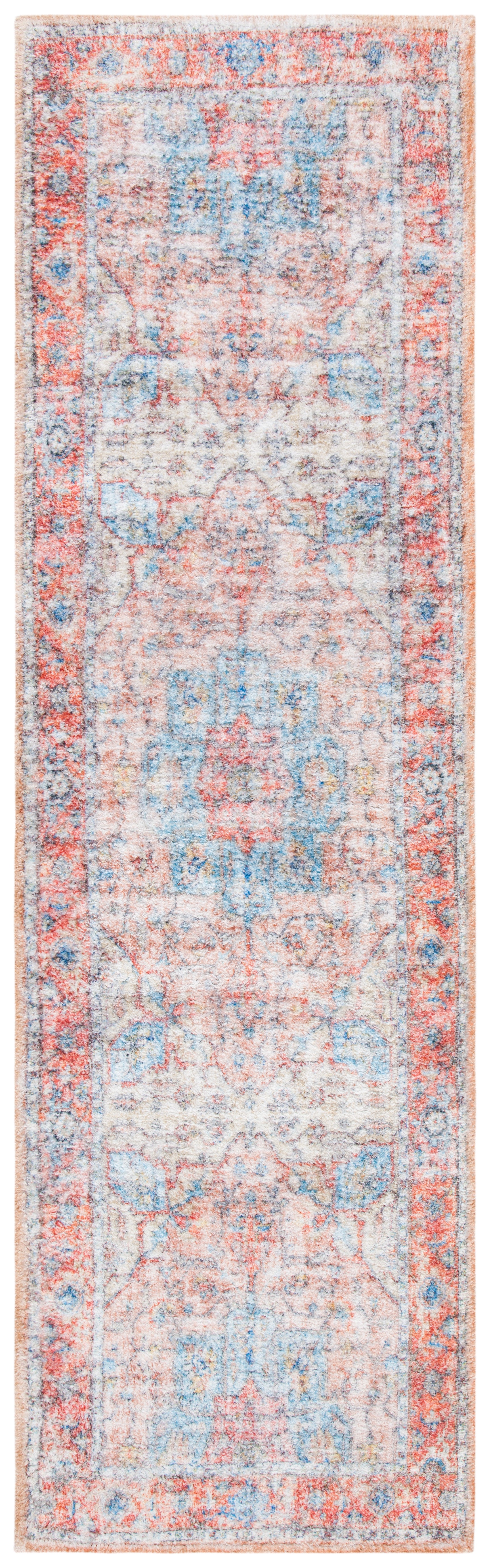 Safavieh Saffron Sfn554P Rust/Blue Area Rug