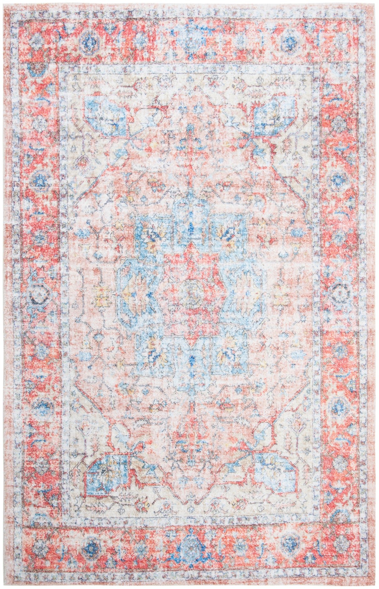 Safavieh Saffron Sfn554P Rust/Blue Rugs.