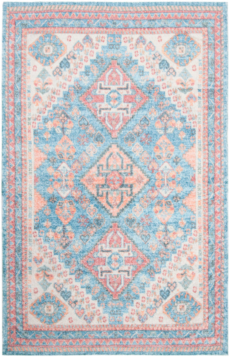 Safavieh Saffron Sfn556M Blue/Rust Rugs.