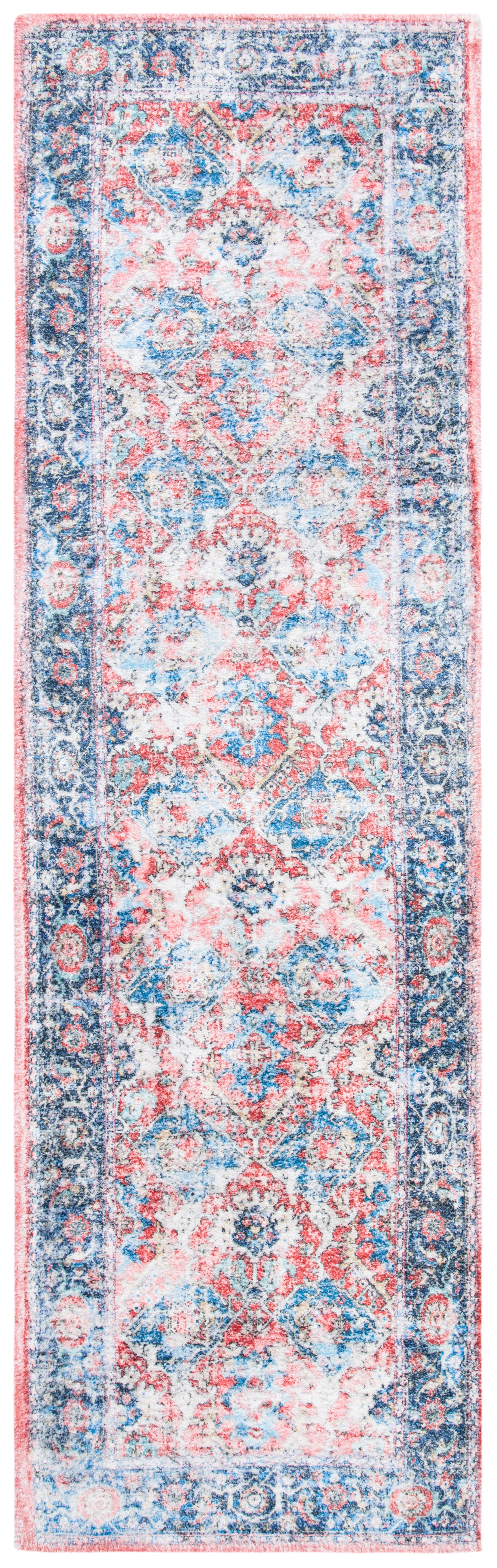 Safavieh Saffron Sfn557P Rust/Blue Area Rug