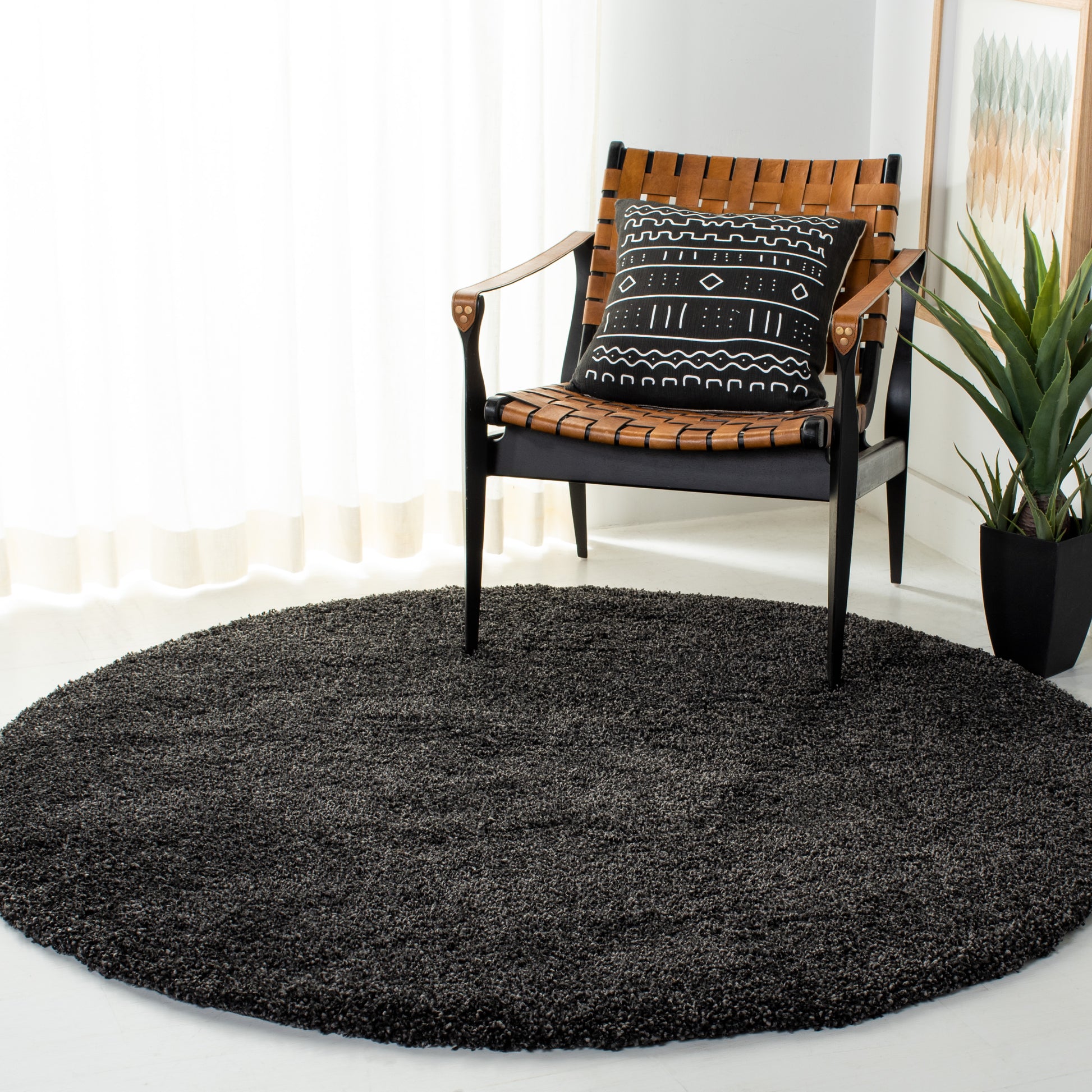 Safavieh Shag Sg180 Dark Grey Area Rug