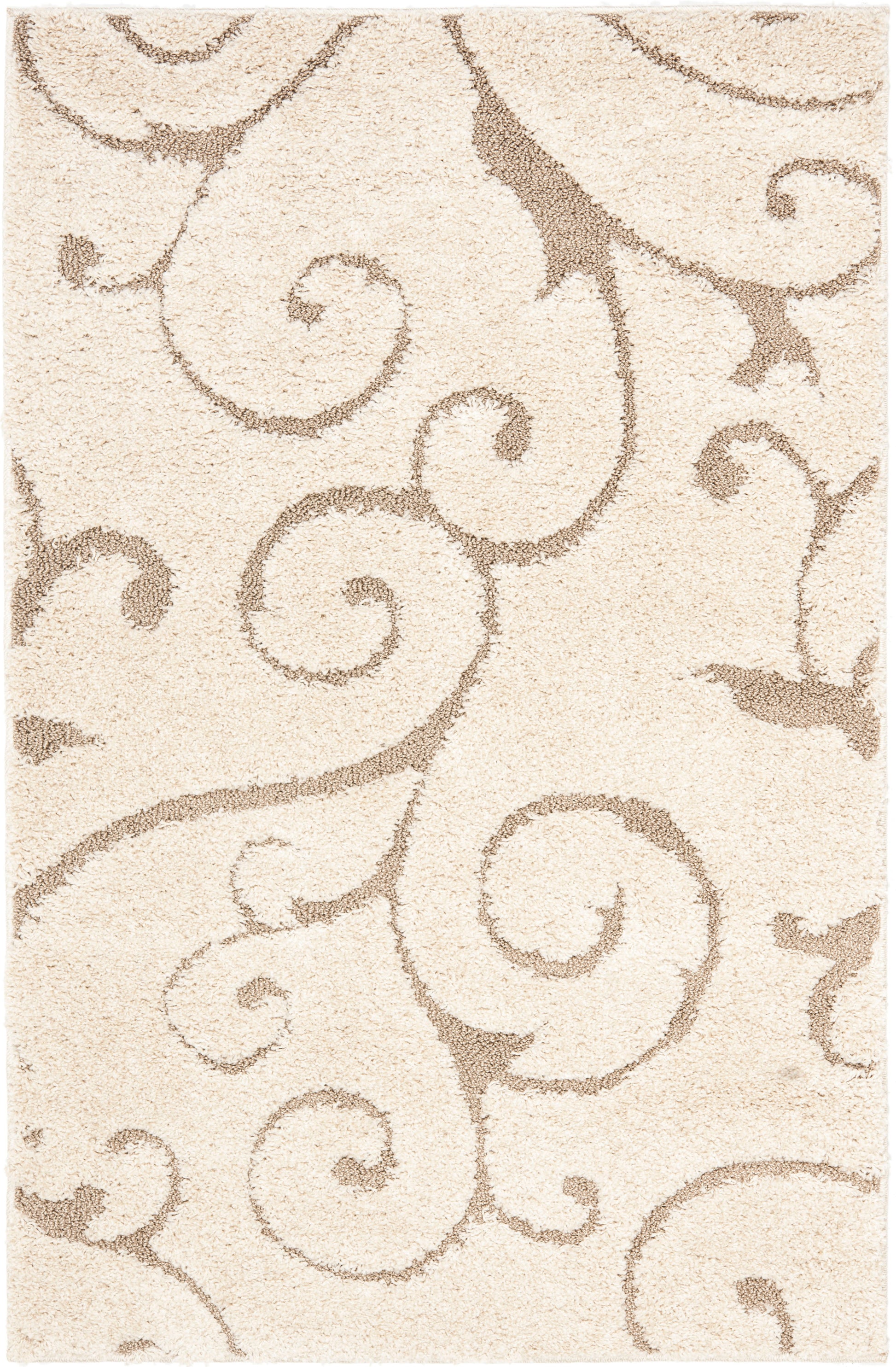 Safavieh Shag Sg455 Cream/Beige Area Rug